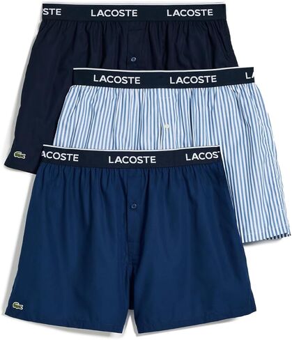 مجموعة من 3 بوكسرات بوكسر قطنية للرجال من Lacoste in Saudi Arabia