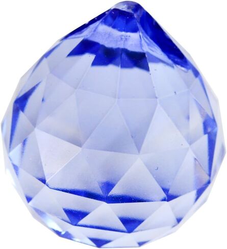 fengshuisale 30mm Crystal Ball Prisms for Chandelier, Ceiling Light, Christmas Tree, Window Display, Wedding Display, Curtains W Red String Bracelet (Red) in Saudi Arabia