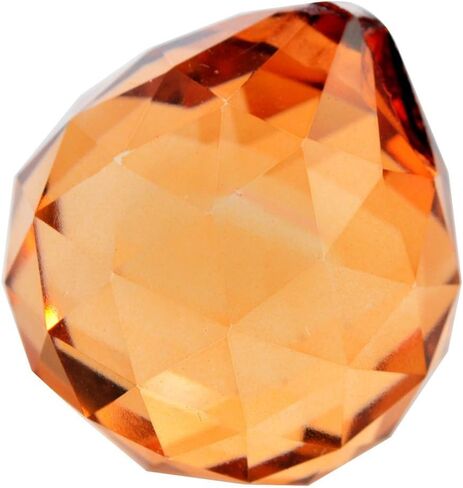 fengshuisale 30mm Crystal Ball Prisms for Chandelier, Ceiling Light, Christmas Tree, Window Display, Wedding Display, Curtains W Red String Bracelet (Red) in Saudi Arabia