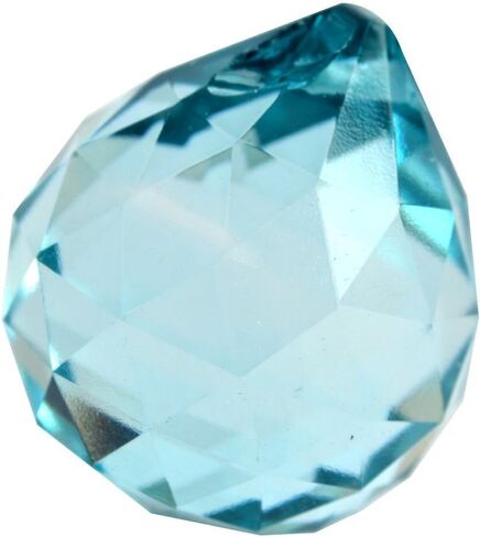 fengshuisale 30mm Crystal Ball Prisms for Chandelier, Ceiling Light, Christmas Tree, Window Display, Wedding Display, Curtains W Red String Bracelet (Red) in Saudi Arabia