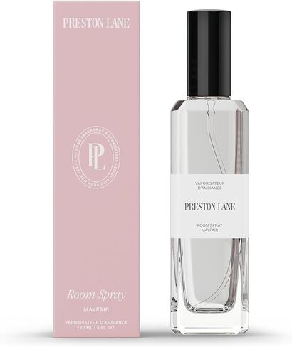 Preston Lane Luxury Room Spray, Mayfair Scent – Water-Based Home Fragrance with Patented Hydra-Technology | Long-Lasting Odor Eliminator & Deodorizer | Elegant Home Essentials Room Spray in Saudi Arabia