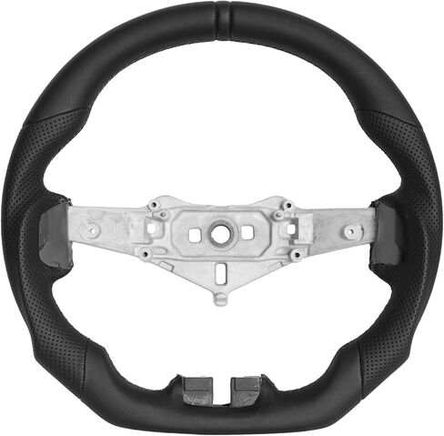 عجلة قيادة جلدية كاملة، عجلة قيادة جلدية مثقبة على شكل حرف D مناسبة لسيارة جيب رانجلر JK 2011-2017 in Kuwait