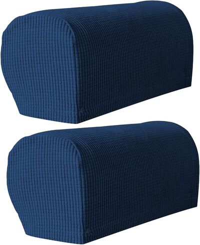 Armrest Chair Covers, Set of 2 Stretch Armchair Couch Arm Rest Cover Anti-Slip Spandex Polyester Sofa Chair Arm Caps Slipcovers for Furniture Protector,Orange in Saudi Arabia