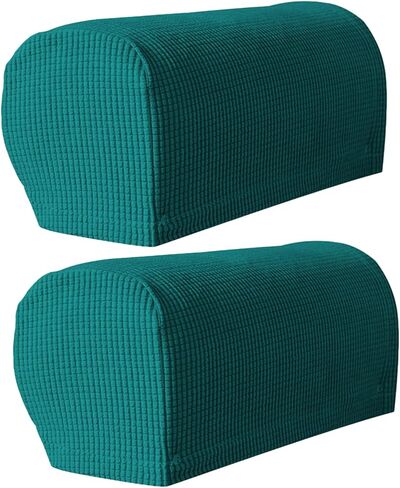 Armrest Chair Covers, Set of 2 Stretch Armchair Couch Arm Rest Cover Anti-Slip Spandex Polyester Sofa Chair Arm Caps Slipcovers for Furniture Protector,Orange in Saudi Arabia