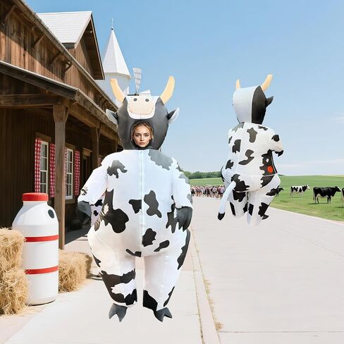 Cow Costume Inflatable Suits For Adults Halloween Costumes Blow Up Costume in Saudi Arabia