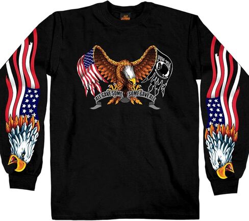 Hot Leathers Men’s Long Sleeve Shirt w/Graphics - Memento Mori Skeleton with Hourglass in Saudi Arabia