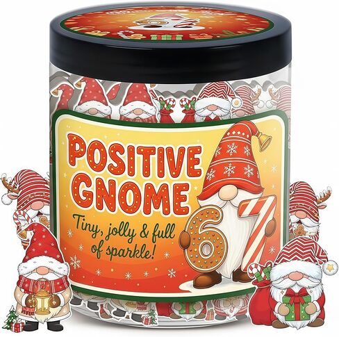 67 Positive Gnome Jar With 60 Affirmation Cards - Gnome Gifts For Women, Emotional Support Gnomes, Gnome Christmas Stockings, Stuff For Teen Girls, Stocking Stuffers Teens, Birthday Gift For Teenagers in Kuwait