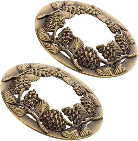 NUOBESTY 2pcs Antique Style Metal Candle Toppers Extend Burn Safe Lid for Scented Candles Home Decor Accessory in Saudi Arabia