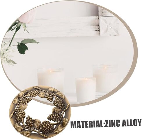 NUOBESTY 2pcs Antique Style Metal Candle Toppers Extend Burn Safe Lid for Scented Candles Home Decor Accessory in Saudi Arabia