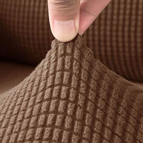 Soft Stretch Plush Armrest Covers, Stretch Armrest Covers for Chairs/Sofas, Couch Arm Covers, Anti-Slip Furniture Protector Armchair Slipcovers for Recliner,2pcs(Coffee) in Saudi Arabia