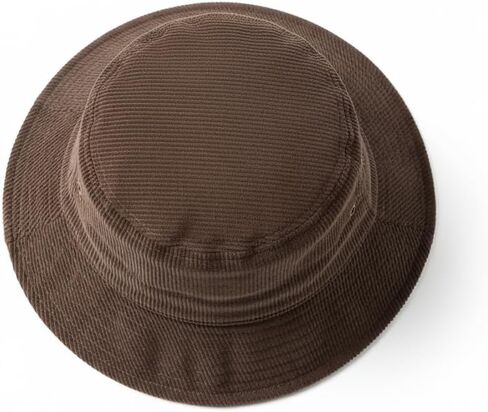 Vintage Corduroy Bucket Hat, Cotton Blend, Unisex, Multiple Colors, Foldable Design for Casual Wear, Travel, Streetwear in Saudi Arabia
