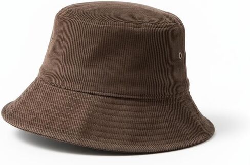 Vintage Corduroy Bucket Hat, Cotton Blend, Unisex, Multiple Colors, Foldable Design for Casual Wear, Travel, Streetwear in Saudi Arabia