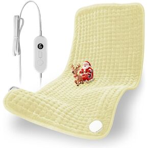 وسادة تسخين كهربائية لتخفيف آلام الظهر، كبيرة جدًا 83.88 سم × 43.18 سم - 6 إعدادات للحرارة و6 إعدادات مؤقت لتشنجات الكتف والرقبة - علاج حراري رطب - يمكن غسلها في الغسالة in Kuwait