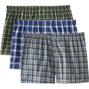 Fruit of the Loom Men's BigMan Woven Boxer(Pack of 3) in Saudi Arabia