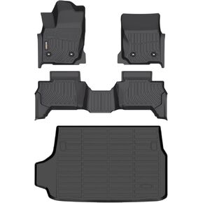 Binmotor-Floor Mats with Cargo Liner for Acura RDX 2016-2018, All Weather Car Floor Mat for Acura RDX Accessories, RDX Cargo Trunk Mat, TPE Rubber Floor Liners Car Mats for Acura 2016-2018 in Kuwait