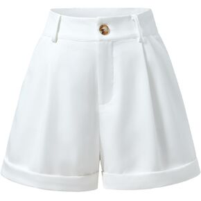 Women's Wide Leg Tailored Shorts High Waisted Loose Dressy Casual Shorts with Pockets in Saudi Arabia