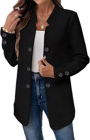 MINTLIMIT Women's Long Sleeve Blazer Casual Double Breasted Open Front Jackets Business Work Blazers Suit Jacket with Pockets in Saudi Arabia
