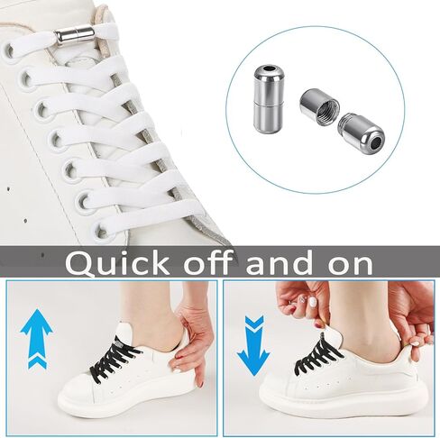 ZHENTOR Elastic Shoe Laces for Sneakers, No Tie Shoelaces for Kids and Adults, Tieless Stretch Shoe Strings in Saudi Arabia