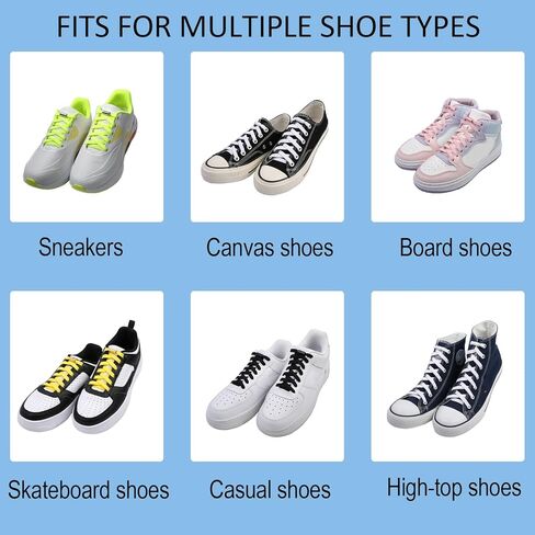ZHENTOR Elastic Shoe Laces for Sneakers, No Tie Shoelaces for Kids and Adults, Tieless Stretch Shoe Strings in Saudi Arabia
