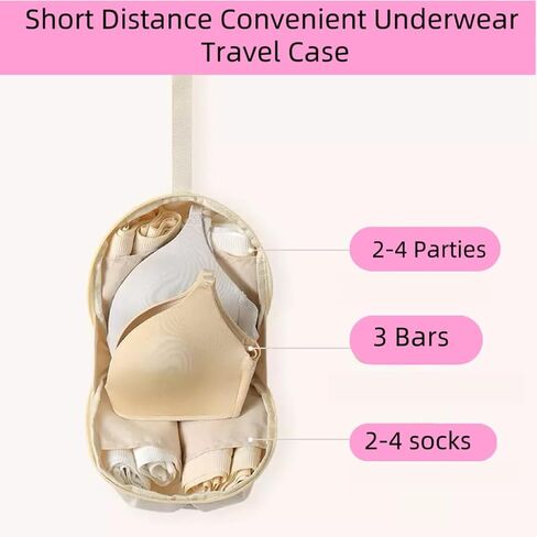 Travel Underwear Organizer Bag:Portable Luggage Organizer for women, Multi-Compartment Storage Bag for Clothes, Bras, and Accessories, Ideal for Suitcases and Carry-Ons in Saudi Arabia
