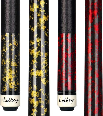 LOTKEY Pool Stick, Pool Cue 58'' 21 oz Cue Sticks with Extra 2 Pool Chalks Solid Wood Pool Sticks Durable for Professional Billiard Players in Kuwait