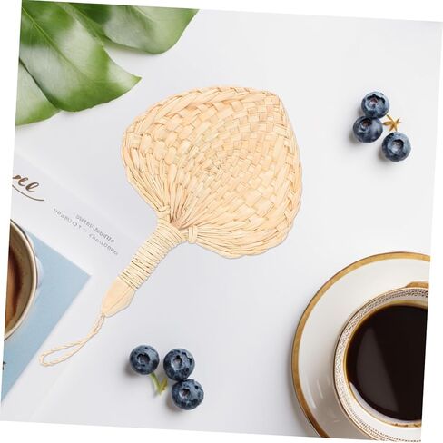 Ciieeo Wedding Fans Natural Hand Fans for Cooling Handmade Boho Decor and Wedding Favors Unique Vintage Style for Guest Comfort in Saudi Arabia