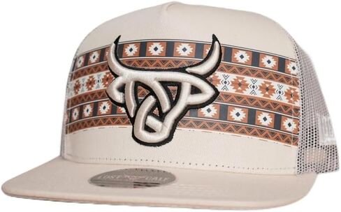 Lost CALF 3D Logo Aztec Cream - قبعات كاب in Saudi Arabia