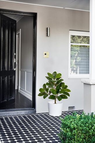 Briful Artificial Magnolia Tree in Black Pot – 26.3in Tall Faux Magnolia Greenery Plant Fake Potted Silk Tree for Home Office Room Kitchen Outdoor Porch Décor in Saudi Arabia