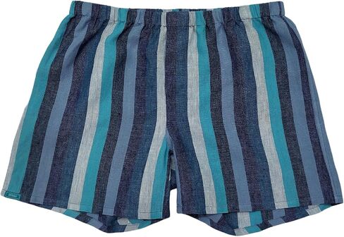 Linen Boxer for Men, Assorted Colors (US, Alpha, X-Large, Regular, Regular, Cross Blue) in Saudi Arabia