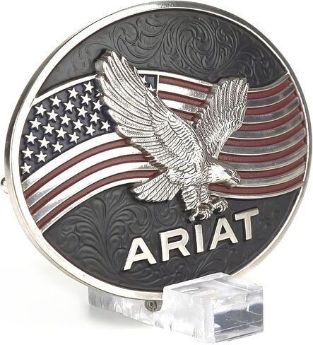 ARIAT Unisex Adult American Flag Eagle Oval Buckle in Saudi Arabia