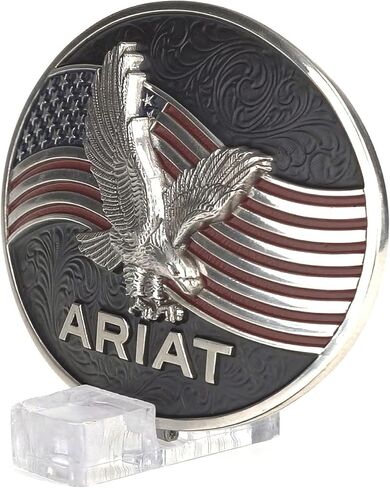 ARIAT Unisex Adult American Flag Eagle Oval Buckle in Saudi Arabia