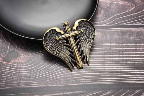 MASOP VOGU Womens Western Belt Buckle, Angel Cross Belt Buckle for Men, Cowboy Cowgirl Halloween Jeans Accessories in Saudi Arabia