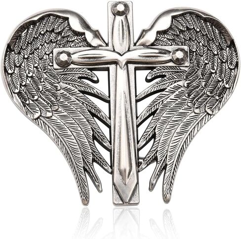 MASOP VOGU Womens Western Belt Buckle, Angel Cross Belt Buckle for Men, Cowboy Cowgirl Halloween Jeans Accessories in Saudi Arabia