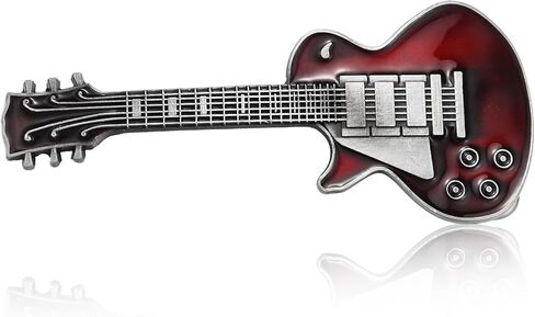 Western Country Guitar Belt Buckle for Men Women, Cool Punk Jewelry for Music Lover Jeans Accessory in Saudi Arabia
