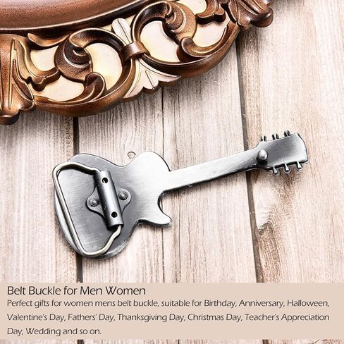 Western Country Guitar Belt Buckle for Men Women, Cool Punk Jewelry for Music Lover Jeans Accessory in Saudi Arabia
