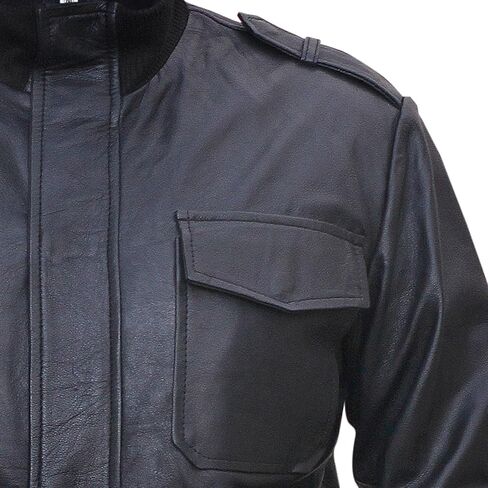 A-R✔ Men's Black Genuine Leather Jacket Original Lambskin Leather for Men Leather Bomber Jacket in Saudi Arabia