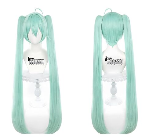 Virtual Singer 39in/100cm Wig - Wig Costume Anime Convention with Wig Cap Light Aqua in Saudi Arabia