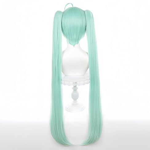 Virtual Singer 39in/100cm Wig - Wig Costume Anime Convention with Wig Cap Light Aqua in Saudi Arabia