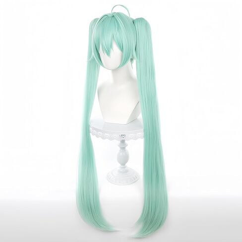 Virtual Singer 39in/100cm Wig - Wig Costume Anime Convention with Wig Cap Light Aqua in Saudi Arabia