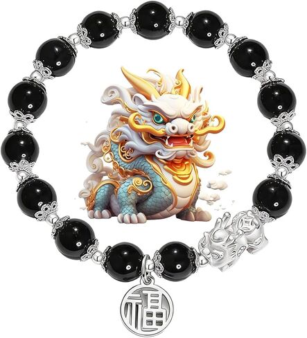 Lucky Pixiu Feng Shui Bracelet to Attract Wealth and Money,Adjusted Beaded Bracelets for Women Men,Fashion Charm Bracelet used for Work,Casual and Daily Wear in Saudi Arabia