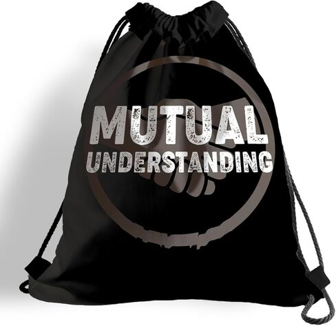 Drawstring Bag for Women Men, Motivational Quote Bag - Mutual Understanding, Lightweight Drawstring Sports Backpack, Quick-drying and Moisture-proof Bags for Gym, Sports, Travel, Daily Use 142 in Saudi Arabia