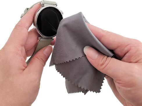 Microfiber Lens Cleaning Cloths - 12 Pack (6 Black + 6 Purple), 7x6 Inches, Individually Wrapped, Reusable, Lint-Free for Eyeglasses, Glasses, Phone Screen,Camera Lens, Watches & Electronics in Saudi Arabia