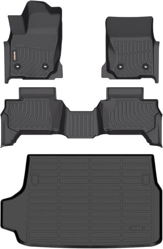 Binmotor-Floor Mats with Cargo Liner for Acura RDX 2016-2018, All Weather Car Floor Mat for Acura RDX Accessories, RDX Cargo Trunk Mat, TPE Rubber Floor Liners Car Mats for Acura 2016-2018 in Kuwait