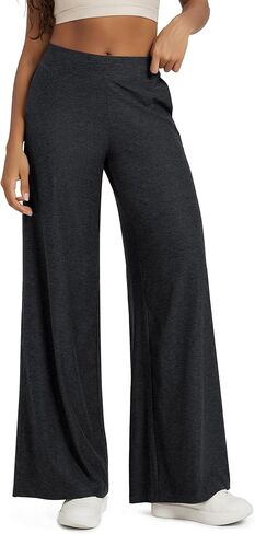 ODODOS Women's Extra Wide Leg Pants - Ultra Soft Stratum Tech Casual Relaxed Lounge Pants with Pockets - 29" Inseam in Saudi Arabia