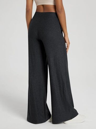 ODODOS Women's Extra Wide Leg Pants - Ultra Soft Stratum Tech Casual Relaxed Lounge Pants with Pockets - 29" Inseam in Saudi Arabia