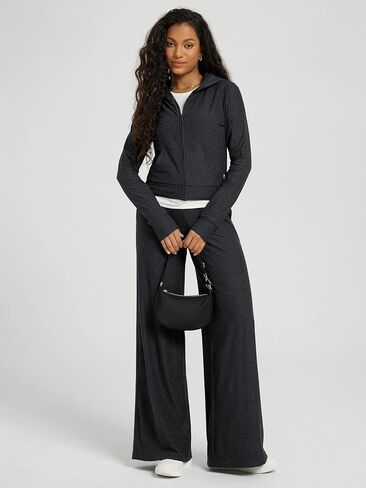 ODODOS Women's Extra Wide Leg Pants - Ultra Soft Stratum Tech Casual Relaxed Lounge Pants with Pockets - 29" Inseam in Saudi Arabia