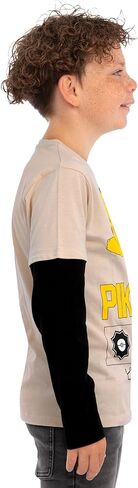 Pokemon Shirt, Pikachu Boys T Shirt, Long Sleeve Kids Tshirt, Fun Pikachu Boys Tee Shirts in Saudi Arabia
