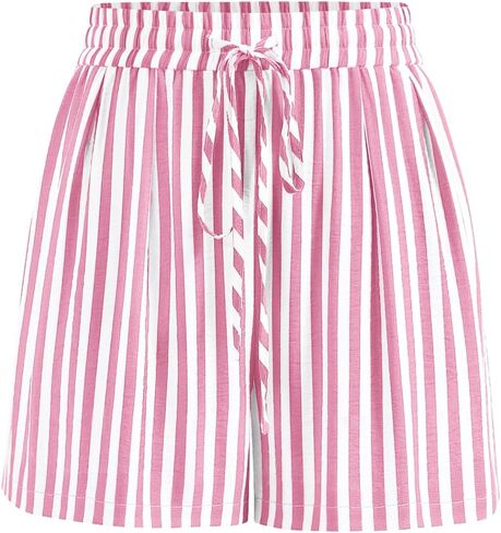 PRETTYGARDEN Elastic Waist Summer Shorts for Women Trendy 2026 Gingham Cute Pajama Bottoms Plaid Y2K Beach Vacation Clothes in Saudi Arabia