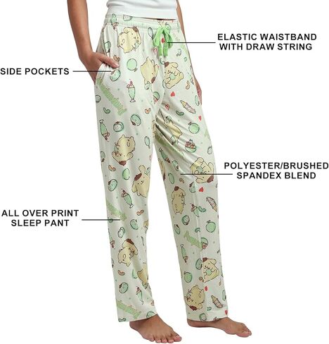 Bioworld Pompompurin Light Green Adult Womens Sleep Pants in Saudi Arabia