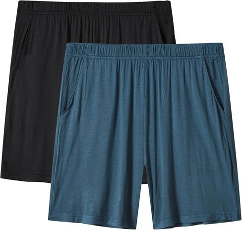 JINSHI Womens Pajama Shorts Soft Comfortable Lightweight Elastic Drawstring Modal Pajama Bottoms Lounge Shorts with Pockets in Saudi Arabia